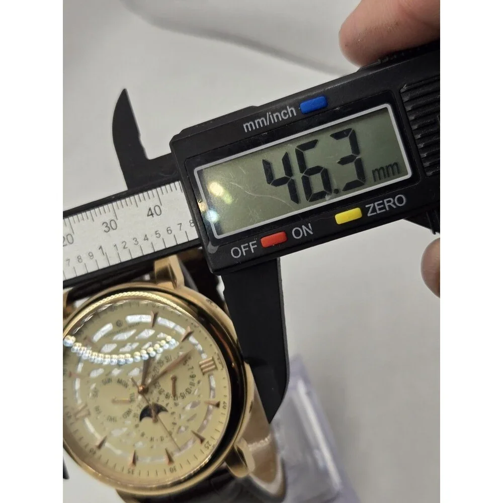 Constantin Weisz Rose Gold Tone Men's Multi-complication Automatic Watch. 46mm.